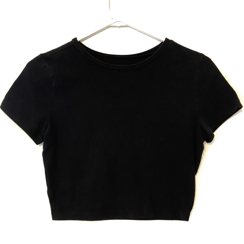 Wild Fable Black Crop Top Size Medium